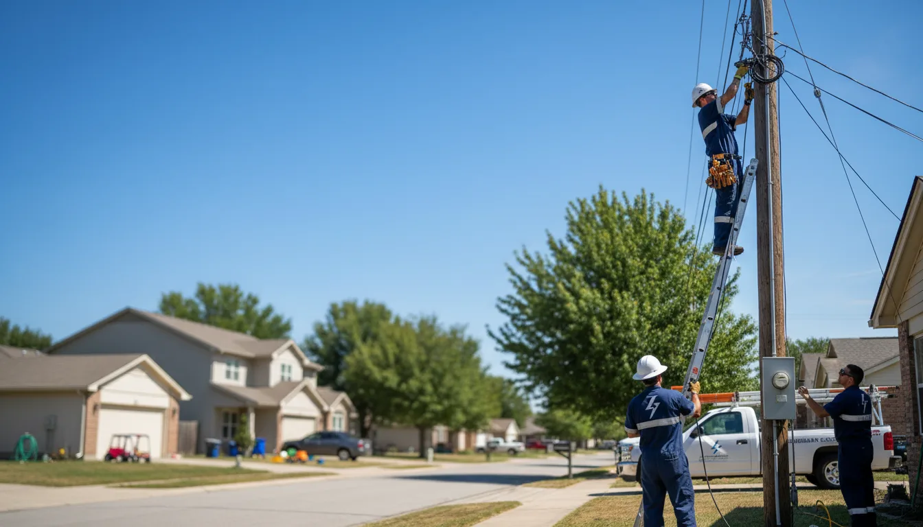 Residential electrician providing installation services in Glen Carbon, IL